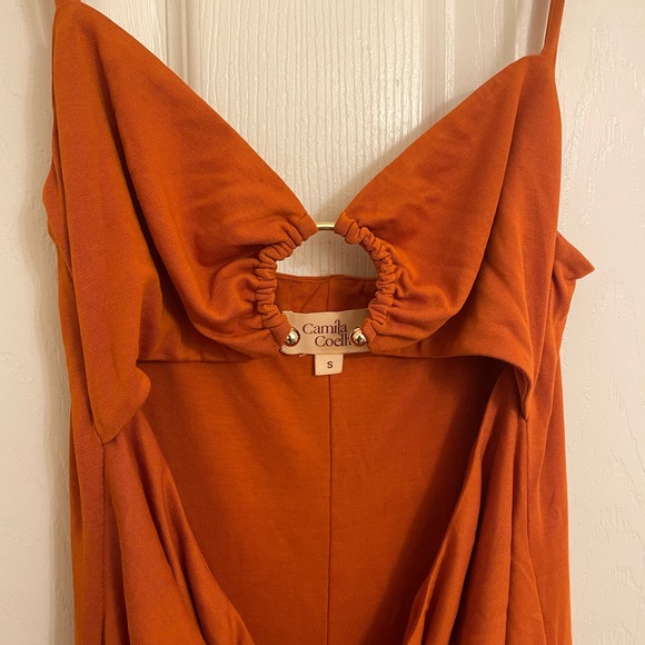 Yasmeen Midi Rust dress by Camila Coelho - Picture 5 of 6